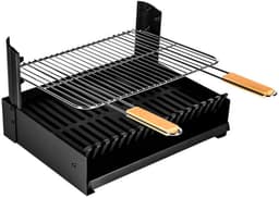 Houtskoolbarbecue verstelbaar in 3 hoogtes GRILLOIR - vrijstaande grill — thumbnail 1