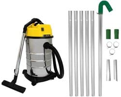 Dakgootstoofzuigerstang set lang bereik afvoerpijp reinigen, 30L Nat-droogzuiger