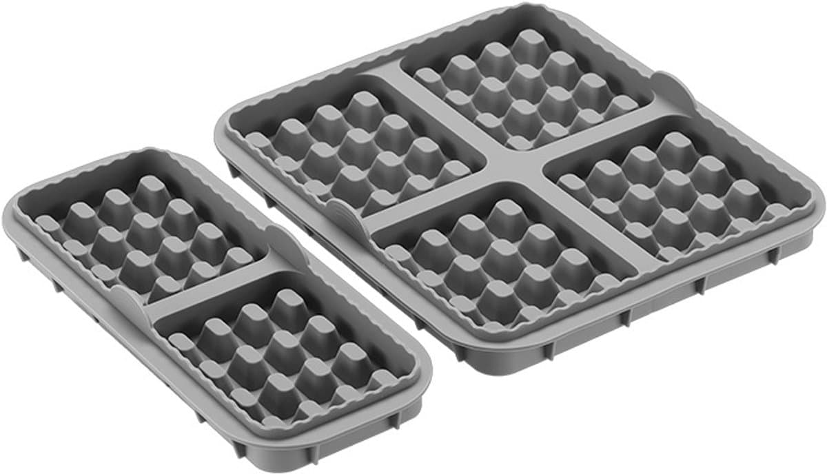 Geschikt voor NA350-Tefal EY9018 Vervanging van siliconen mallen voor wafelvorm voor airfryer - grijs — afbeelding 1