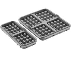 Geschikt voor NA350-Tefal EY9018 Vervanging van siliconen mallen voor wafelvorm voor airfryer - grijs