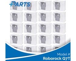 Roborock Q7T Stofzakken (20 Stuks, Plus.Parts® alternatief voor 8.02.0132)