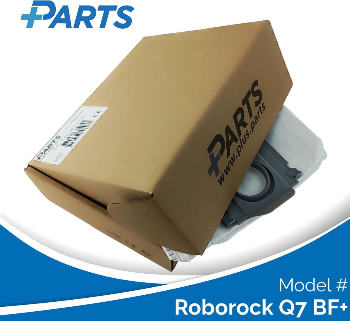Roborock Q7 BF+ Stofzakken (4 Stuks, Plus.Parts® alternatief voor 8.02.0132) — afbeelding 1