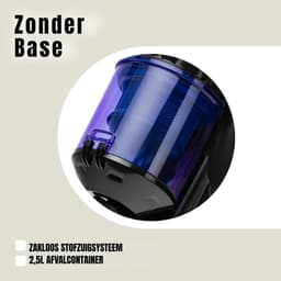 MMP® Steelstofzuiger met snoer - Steelstofzuiger - Stofzuiger - Zwart - 112cm x 25cm x 58cm — thumbnail 5