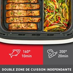Airfryer met FlexCook scheidingswand - 9L - Voor maximaal 8 personen - 7 Kookprogramma's - Zwart — thumbnail 4