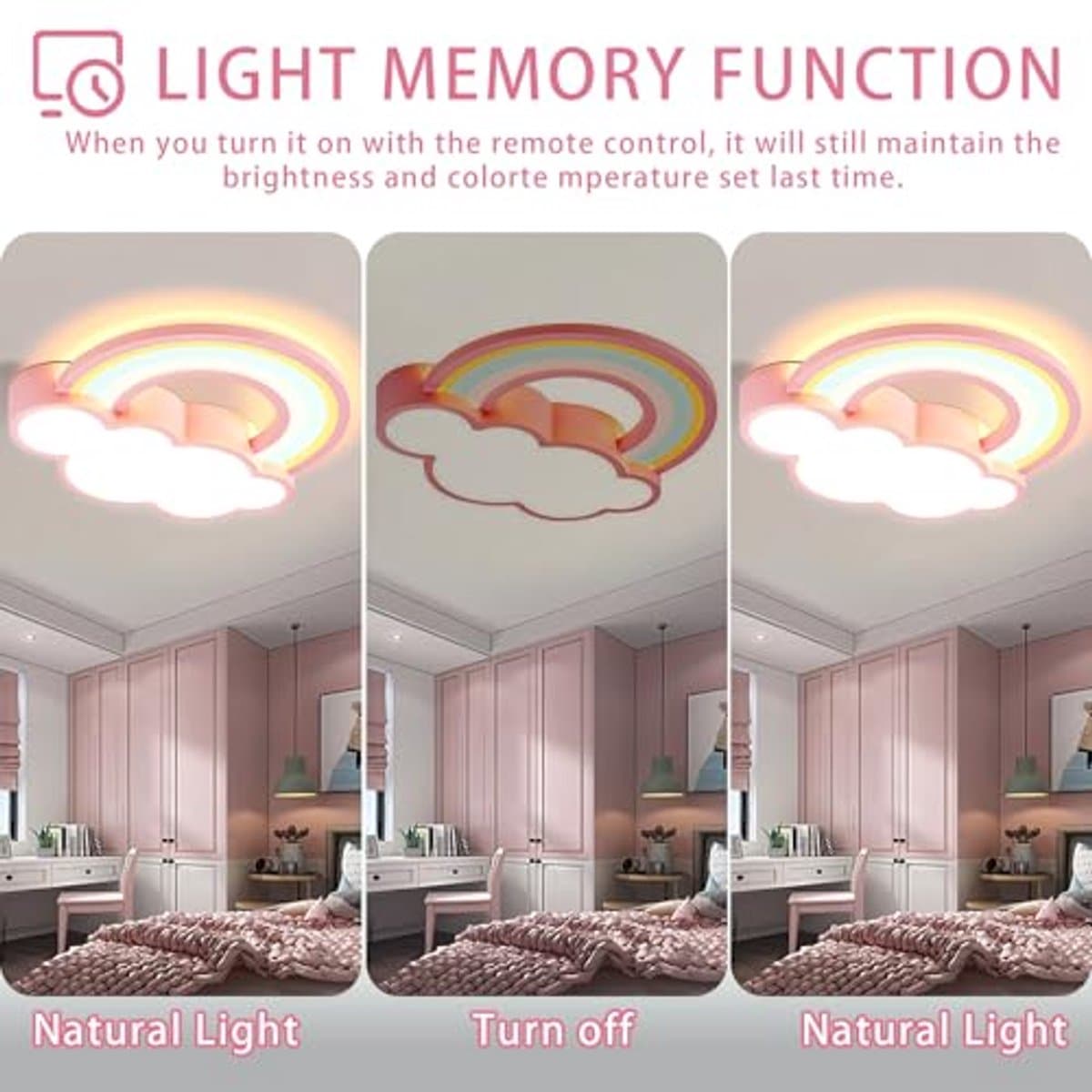 Moderne Kinderplafondlamp Met Dimbare Led Verlichting en Afstandsbediening - Slaapkamer en Woonkamer — afbeelding 1