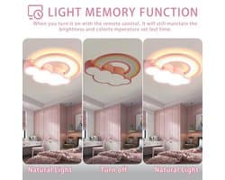 Moderne Kinderplafondlamp Met Dimbare Led Verlichting en Afstandsbediening - Slaapkamer en Woonkamer