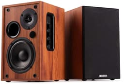 HiFi stereo set - Audizio KS02 - Boekenplank speakers - Bluetooth - Houtlook - 80W — thumbnail 1