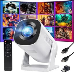 YOTON Y4 Mini Projector 720P HD, 200 Inch Groot Scherm Projector met Automatische Keystone Correctie en Bluetooth 5.2, iOS Bekabelde Verbinding voor Home Theater Film Gaming — thumbnail 1