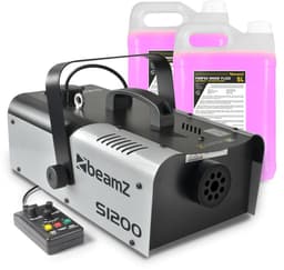 BeamZ S1200 MKII rookmachine met 10 liter rookvloeistof en afstandsbediening - 1200W — thumbnail 1