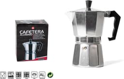 Percolator - 150 ml - voor 3 espresso - mokka / koffiemaker - aluminium - Koffiezetapparaat - Italiaanse koffiezetter — thumbnail 2