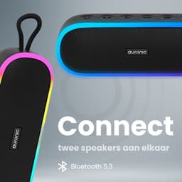 Auronic Draadloze Speaker - Muziek Box - 10 uur lang muziek luisteren - Extra Bass - Zwart — thumbnail 4