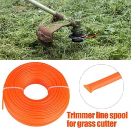 2.4mm Nylon Trimmer Lijn Draad - Voor Benzine Grastrimmer - Grasmaaier Maaien Touw - 50 Meter — thumbnail 3