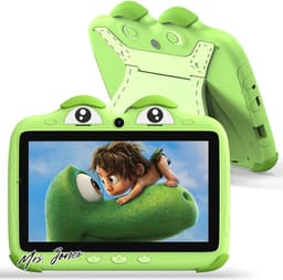 Mrs. Jones 7-inch Kids Tablet Android 7 inch Quad Core 2GB RAM 32GB ROM Children Tablet Kinderen with Youtube Google Play Geschikt Voor Jongens en Meisjes Van 3 Tot 14 Jaar Oud (Groen) . — thumbnail 1