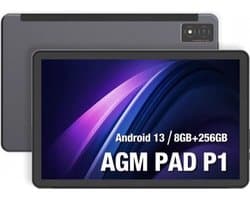 AGM P1 PAD 4G Android Robuste Tablet -IP69 - 256GB - 7000mAh - Donkergrijs