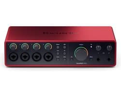 Focusrite Scarlett 18i16 4th Gen - USB Audio Interface - 18 Ingangen / 16 Uitgangen - 4 Microfoonpreamps - 24-bit/192kHz - USB-C - Desktop