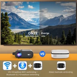 MKSS® Mini Beamer - Mini Projector - Mini Beamer Smartphone - Zwart — thumbnail 3