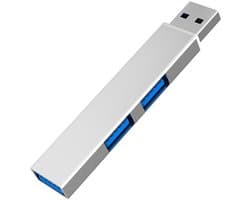 2-delige adaptersplitter met 3.0-interface, multifunctioneel computeruitbreidingsdock, 1-naar-3 USB-verlenger (geen USB-C-adapter).