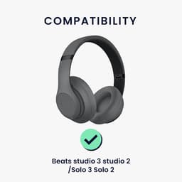 Hoofdband Hoofdtelefoon Beschermhoes - Neopreen Hoofdtelefoon Strap Cover in Zwart - Compatibel met Studio 3 en Solo 3 — thumbnail 3