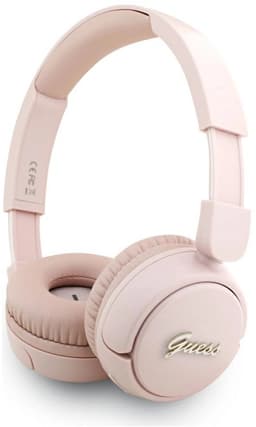 Guess Script Metal Logo Headphone - Geschikt voor Bluetooth Smartphones - Roze — thumbnail 8