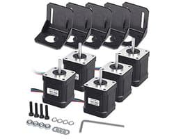 Bipolaire NEMA 17 Stappenmotor 2.0A voor 3D-printer/CNC met Montagebeugels