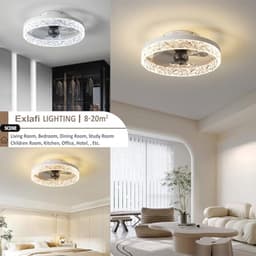 Moderne Plafondventilator met Verlichting en Afstandsbediening - Dimbaar en Stil — thumbnail 2