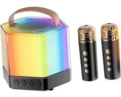 Mini Karaoke Machine Luidspreker Draagbaar met Microfoon voor Feest Verjaardag en Gelegenheden