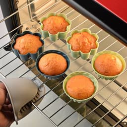 Taartvormpjes - 8*5*3 cm - Set van 24 - Siliconen taartvormpjes - Bakvormen - Antiaanbaklaag - Geschikt voor het maken van muffins, taarten, gebak en pudding - Herbruikbare muffinvormpjes - Geschikt voor ovens en airfryers - Rechthoek — thumbnail 9