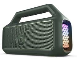 Draadloze Outdoor Luidspreker met Subwoofer, 80W, 24U Playtime, IPX7 Waterdicht, Floatable, RGB Verlichting, USB-C, Aangepaste EQ, Bluetooth 5.3, Perfect voor Camping en Strand