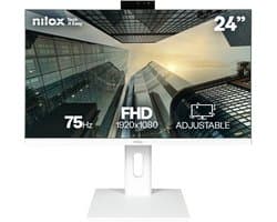 Nilox NXM24REGWEB01W computer monitor 60.5 cm (23.8") 1920 x 1080 pixels Full HD LED Wit