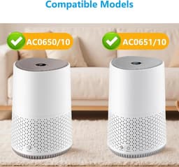 2 stuks vervangingsfilter - geschikt voor Philips 600-serie AC0650/10 AC0651/10 luchtreiniger - 3-in-1 vervangend HEPA-filter met actief koolstoffilter FY0611/30 — thumbnail 8