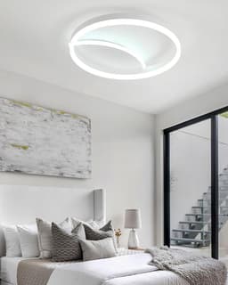 Dimbare LED plafondlamp met afstandsbediening en aanpasbare kleurtemperatuur 3000K - 6000K - 40x40cm 36W voor woonkamer, slaapkamer, keuken en meer — thumbnail 5