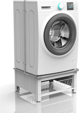 Wasmachine of Droger Verhoger met Uittrekbare Mand van 32 L - Ruimtebesparend en Comfortabel — thumbnail 4