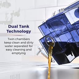 Tapijtwasmachine met 250 ml Reinigingsshampoo en 600 W Vermogen - Washington Blue — thumbnail 4
