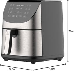 Heteluchtfriteuse 7 Liter XXL met 1700W Vermogen en LED Touchscreen — thumbnail 4