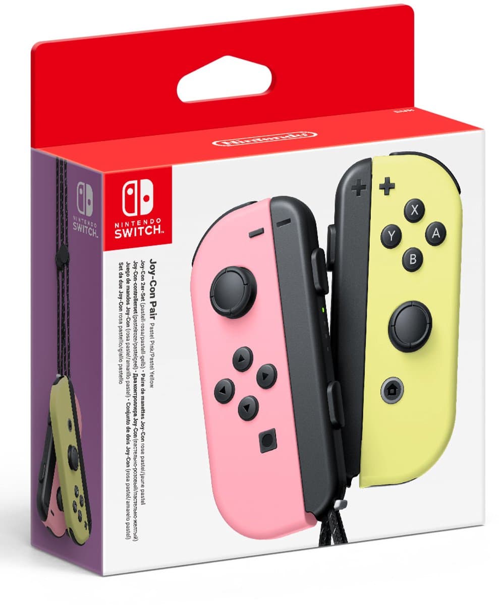 Nintendo Switch Joy-Con Controller paar - Pastel Roze en Geel — afbeelding 1