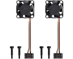 2 Stuks 5V Hotend Koelventilator met Dubbele Kogellagers voor P1P & P1S 3D Printer - 25x25x10mm, 15500RPM