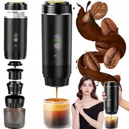 Draagbare Koffiezetter - Draagbare capsule machine - Capsule Koffiezetter - 20 Bar Druk & 7500mAh - Compatibel met Maling - Voor Camping & Kantoor & Auto — thumbnail 2