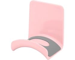 Allecta - Hoofdtelefoonhouder, zelfklevend, roze, bureauhaak, gaming-accessoire