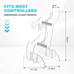 Ergonomische Headset Stand en Controller Houder van Acryl voor Gaming en Kantoor — thumbnail 3