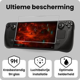 Screenprotector Geschikt voor Steam Deck OLED Bescherm Glas Screen Protector - 3 PACK — thumbnail 5