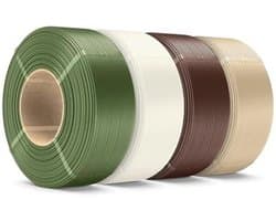 PLA Plus 3D Printer Filament Refill, 1.75 mm, 4 kg, Geschikt voor Herbruikbare Spolen, Verschillende Kleuren