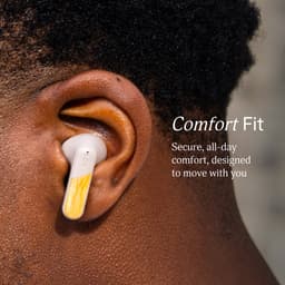 House of Marley Trenchtown ANC Draadloze Oordopjes - Oortjes Draadloos - Bluetooth - 24 uur Batterijduur - Hybrid Active Noise Cancelling - Eco Friendly Design - Cream — thumbnail 5