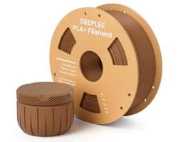 3D-printer filament 1,75 mm bruin, PLA Plus 1 kg met hoge nauwkeurigheid