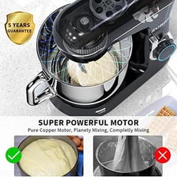 Keukenmachine 1300 W, 5,5 l, Kneedmachine met 10 Versnellingen en Stille Fermentatiefunctie — thumbnail 5