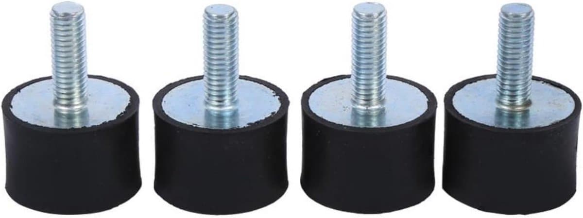 4x Anti-Vibratie Rubber Silentblock M8 Schokdemper met Bout voor Airco en Machine Trillingen — afbeelding 1