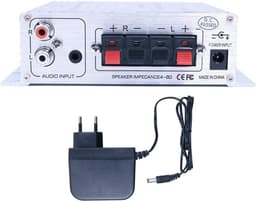 Hi-Fi Stereo Eindversterker - Digitale Audio Versterker voor PC, Telefoon & MP3 Spelers - Zilver — thumbnail 2