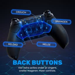 CS eSports Controller voor PS5 / PC – Hall Effect – SCUF – Paddles & Hair Triggers – Master Zwart — thumbnail 5