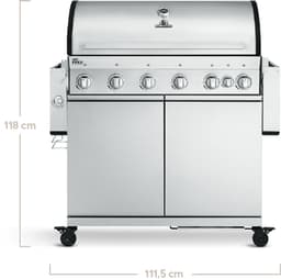 BURNHARD® Gas BBQ Fat FRED | 6-Brenner Gasgrill Deluxe - Series 3 - NL - mit Gusseisen-Ros — thumbnail 2