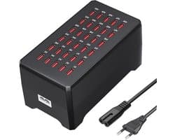USB Oplaad Dock met 30 Poorten - Ideaal voor Thuis, Kantoor, en Reizen