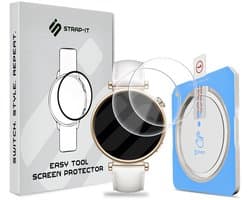 Strap-it 2-pack Screenprotector met One-Click Tool screen protector display bescherming geschikt voor Huawei Watch GT 4 41mm